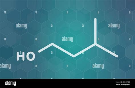 Isoamyl alcohol molecule. Skeletal formula Stock Photo - Alamy