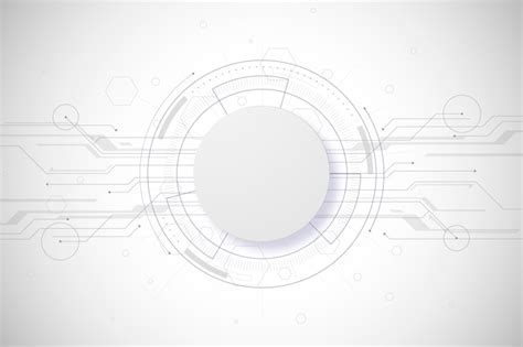 Free Vector | White technology background concept