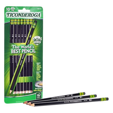 Research and Shopping online 13970 Ticonderoga Noir Black Wood-Cased #2 ...