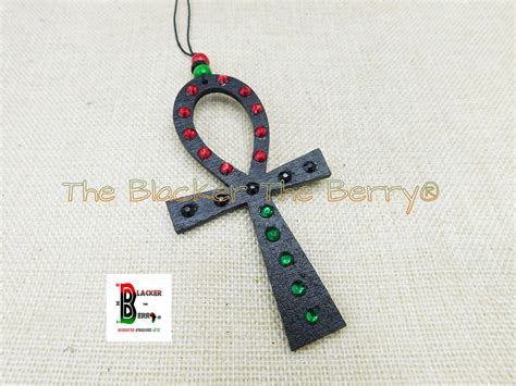 Ankh Car Charm Wood Egyptian Ankhs Car Accessories Rear View - Etsy