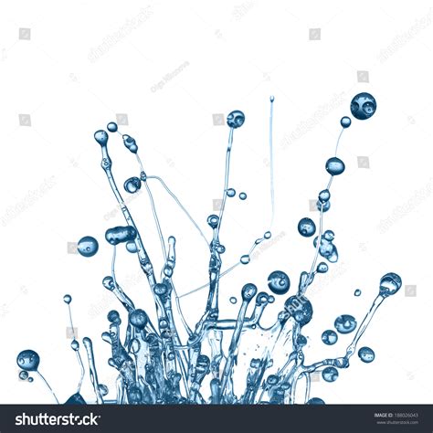 Water Splash Isolated White Stock Photo 188026043 | Shutterstock