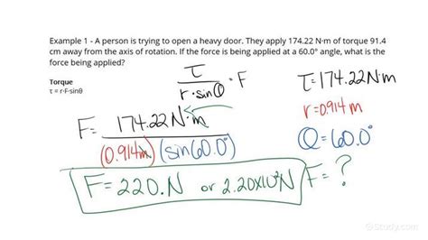 How to Calculate the Force Needed for a Given Torque Using the Torque ...