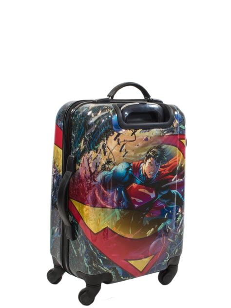 DC Comics Superman 21 Inch Spinner Rolling Luggage Suitcase, Upright ...