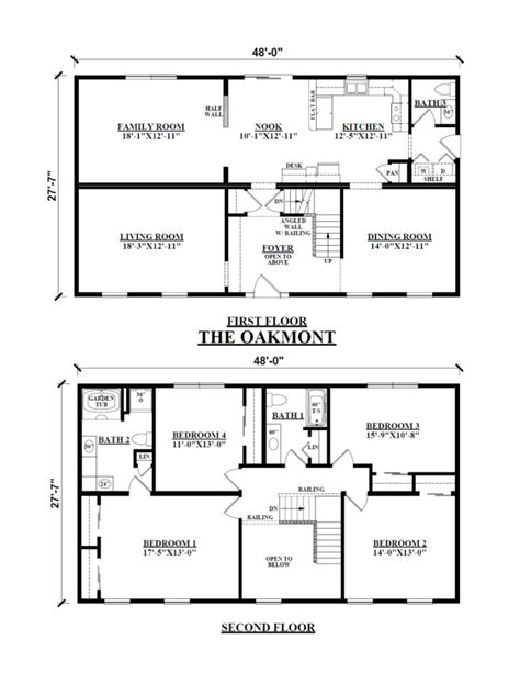 Two Floor House Plan - floorplans.click