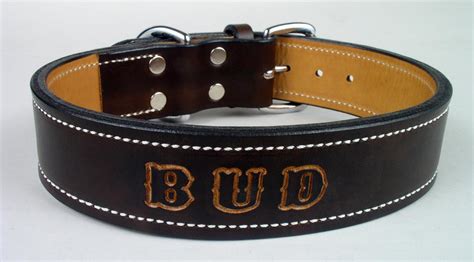 Personalized Leather Dog Collars - Custom Dog Collars