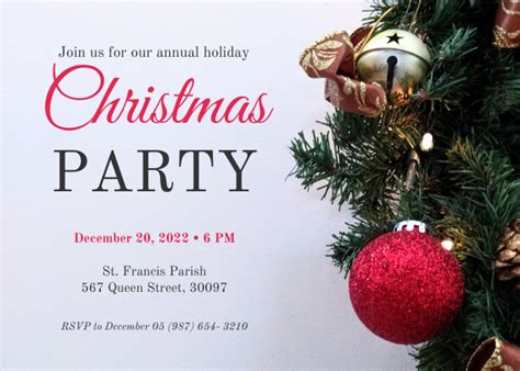 Annual Christmas Party Invitation - Venngage