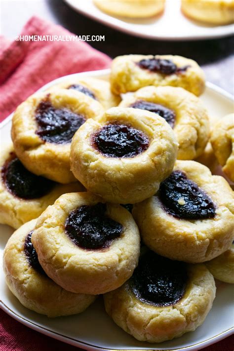 Jam Filled Butter Cookies - HomeNaturallyMade