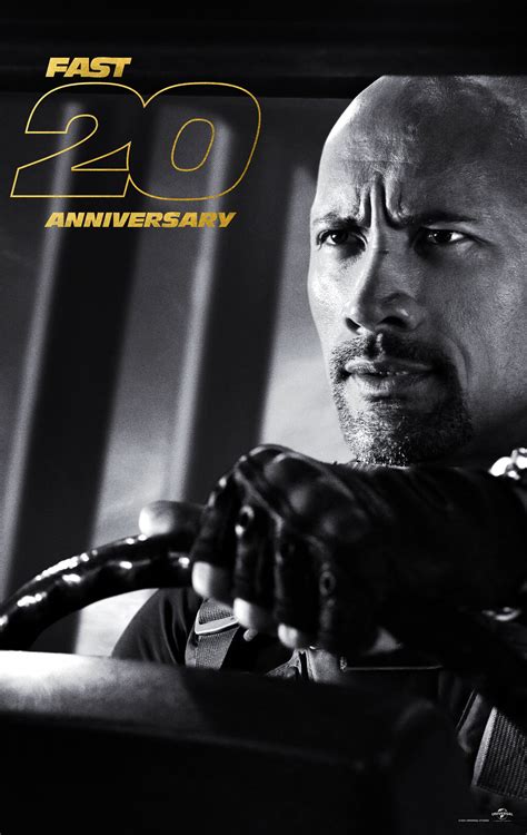 Fast 20 Poster - Dwayne Johnson as Luke Hobbs - Fast and Furious Photo ...