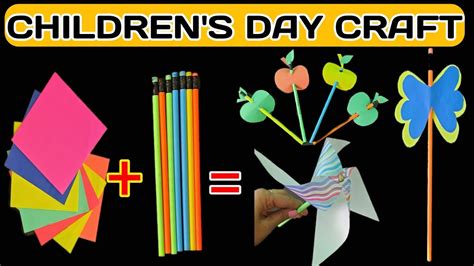 Children's day craft /Children's day special 3 craft/childrens day ...