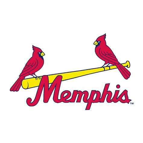 Memphis Redbirds Logo, Baseball Team, Minor League PNG Image