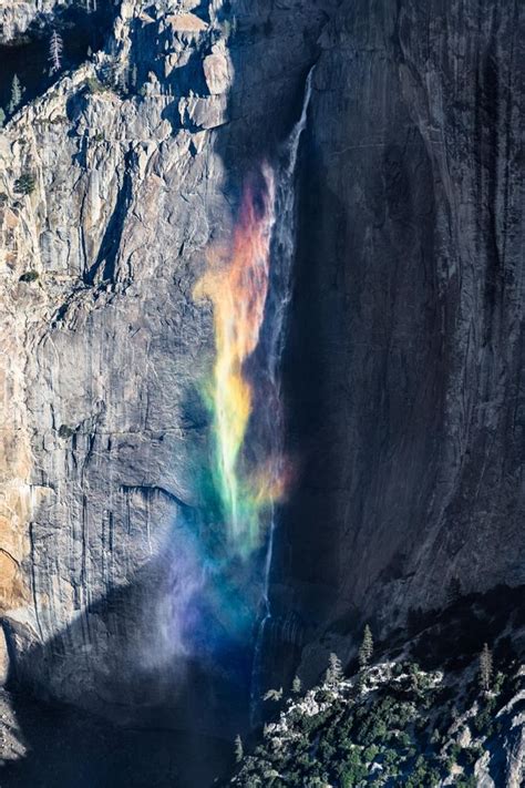 Incredible rainbow waterfall appears in California in magical natural ...