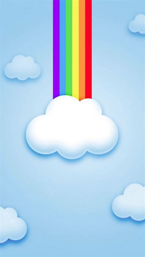 Rainbow Clouds Wallpaper | Wallpaper, Rainbow cloud, Iphone wallpaper