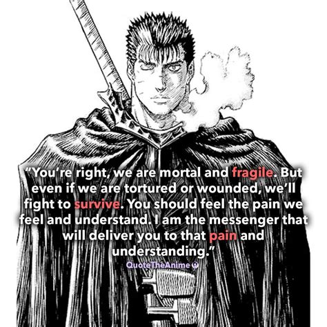 62 Inspirational Guts Quotes from the Berserk Anime Series