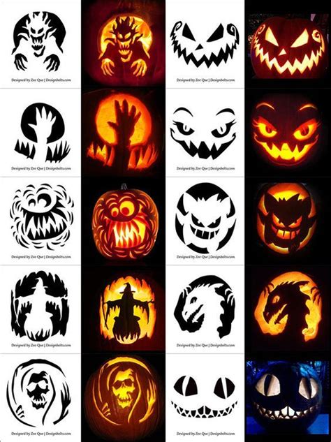 Free Pumpkin Carving Ideas Pin by george taggart on stencil templates ...