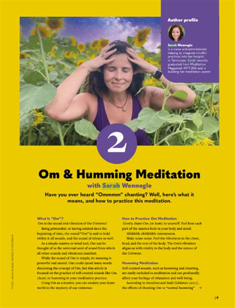 OM & HUMMING MEDITATION - Meditation Magazine