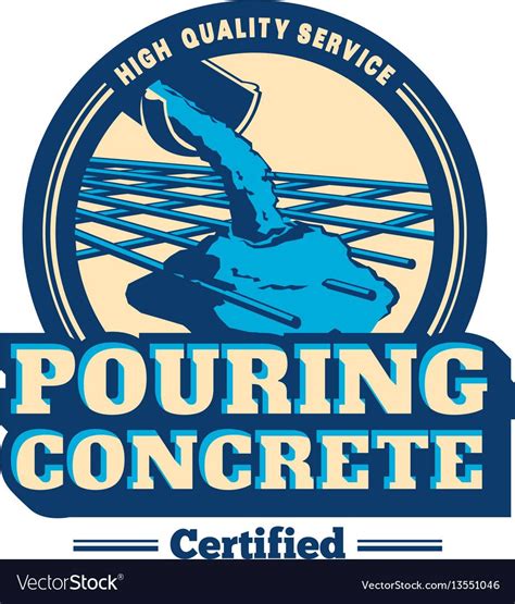 Pouring concrete logo Royalty Free Vector Image , #spon, #logo, # ...