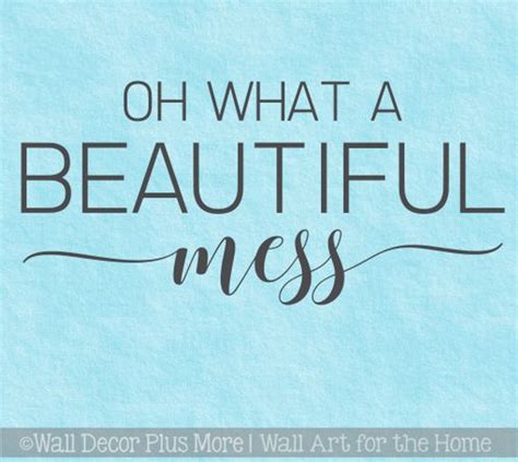 Wall Decals For Kitchen Oh Beautiful Mess Family Quote Home Wall Decor