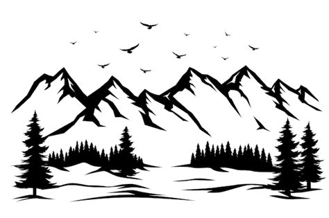 Mountain Black White Images - Free Download on Freepik