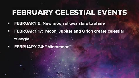 Celestial events in February to look up for | 9news.com