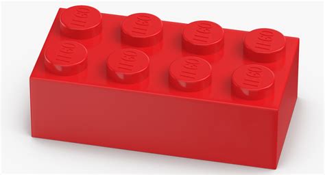 3D bright red lego bricks - TurboSquid 1492395