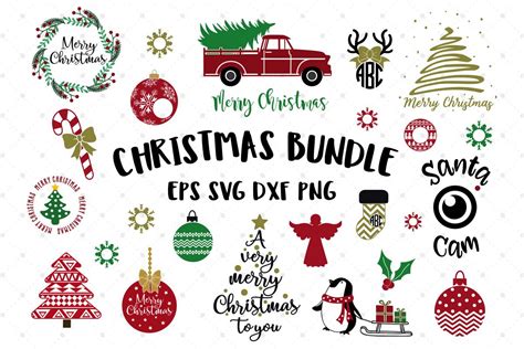 Christmas Bundle SVG Cut Files (36499) | Cut Files | Design Bundles