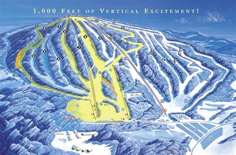 Elk Mountain Ski Resort Trail Map