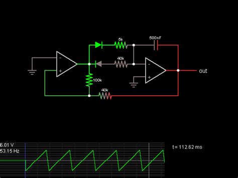 Sawtooth Wave Generator - Circuit Simulator