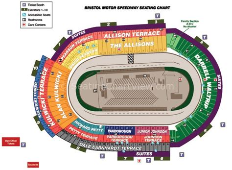 Bristol Motor Speedway, Bristol TN | Seating Chart View