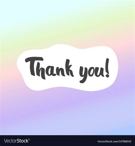 Thank you postcard background for design Vector Image