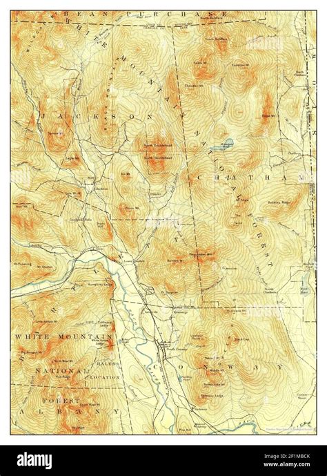 North Conway, New Hampshire, map 1896, 1:62500, United States of ...