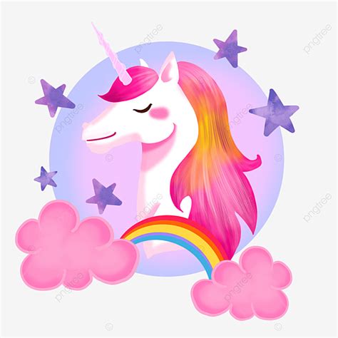 Rainbow Unicorn Hd Transparent, Pink Watercolor Rainbow Unicorn, Pink ...