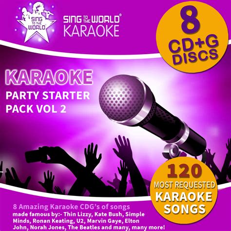 Karaoke Starter Pack - 120 Songs 8 CD+G Discs