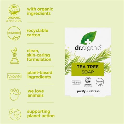 Dr Organic Tea Tree Soap | Ocado