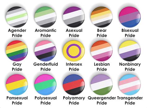 LGBTQ LGBTQI LGBT LGBTQIA Non-Binary Pride Flag pin badge button or ...