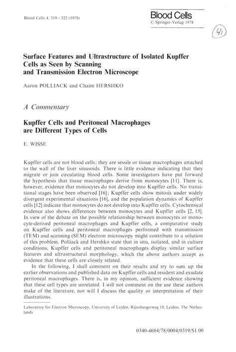 (PDF) Kupffer cells and peritoneal macrophages are different types of ...