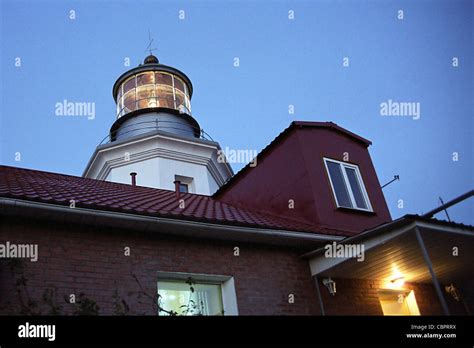 Lighthouse on Snake Island (Zmiinyi Island), Black Sea, Odessa, Ukraine ...