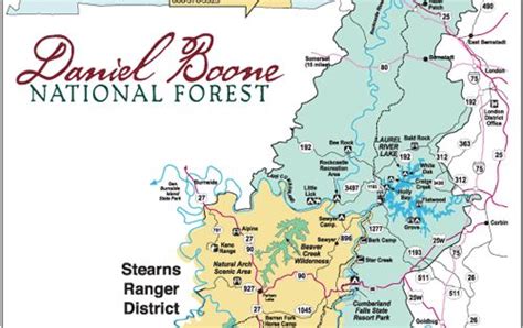 Daniel Boone National Forest - Stearns Ranger District Map | Things to ...