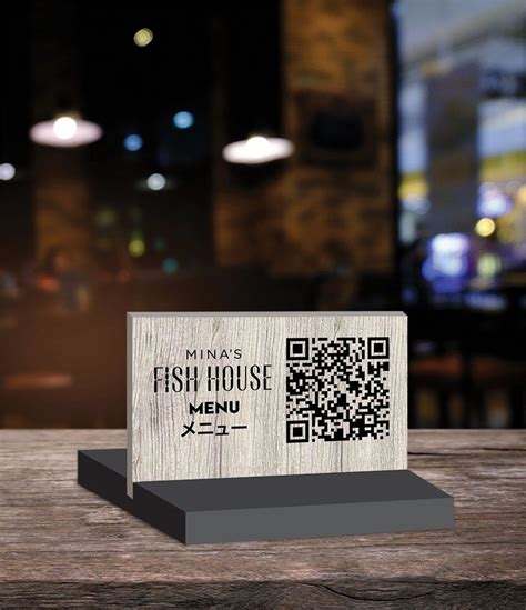 QR Code Stands | Menu design, Coffee shop design, Instagram branding design