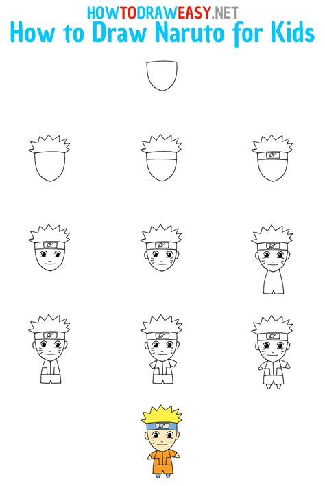 Naruto Drawing Step By Step - Archie Muchey