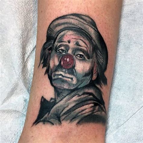 75 Clown Tattoos For Men - Comic Performer Design Ideas