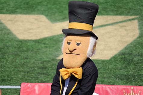 Another picture of the Wake Forest University mascot: the Demon Deacon ...