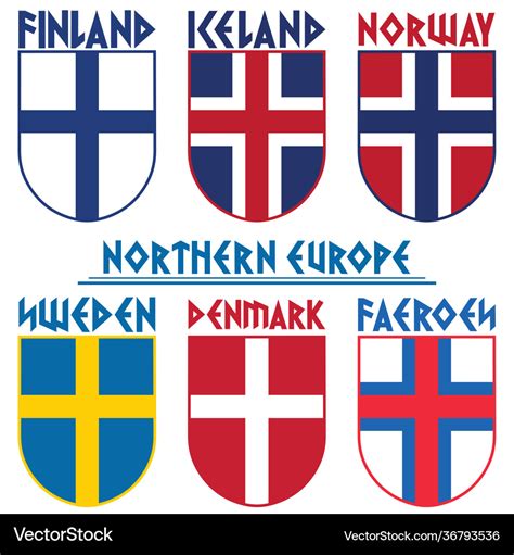 Scandinavian Countries Flags