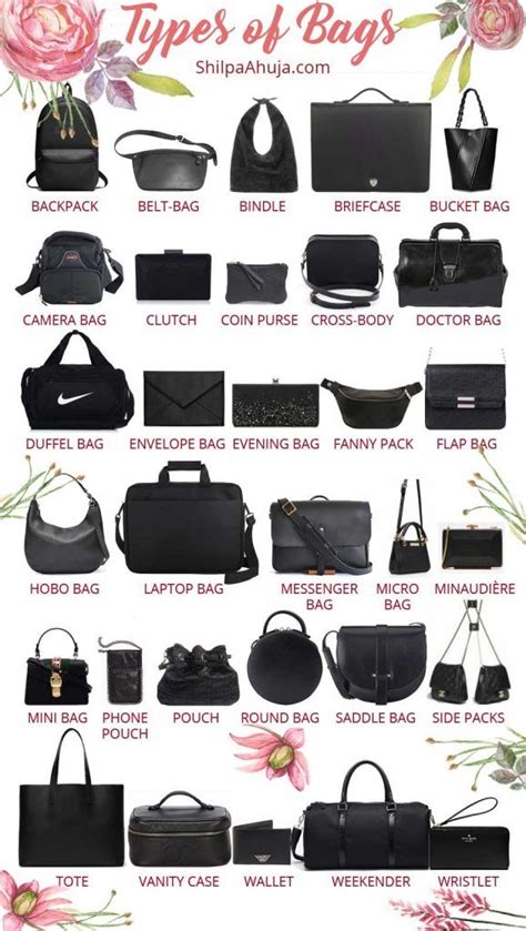 A Complete Guide to 40 Different Bag Styles