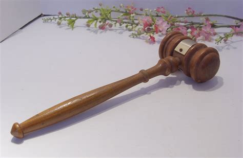 Wood Gavel With Engraved Brass Plate 1972 1974 Billings Van - Etsy