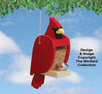 Bird Feeder Woodworking Plans - Cardinal Bird Feeder Pattern