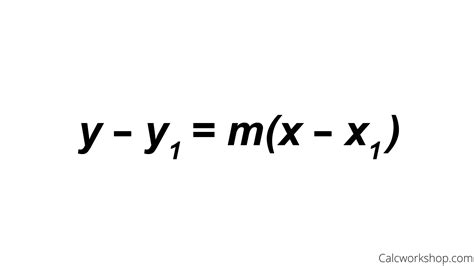 Point Slope Form Of A Linear Equation