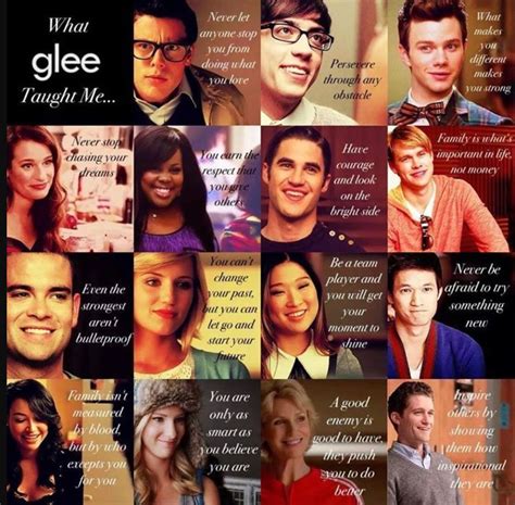 Glee taught me | Glee quotes, Glee, Glee cast