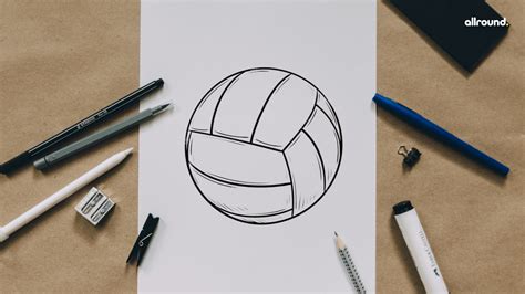 How to draw a Volleyball? - Step by Step Drawing Guide for Kids