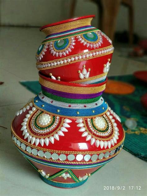 Pin by Najma mamdani on Bead in 2024 | Kalash decoration, Indian ...