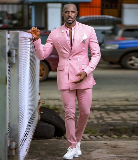 Pink African Men Suit African Men Damask Suit | ubicaciondepersonas ...